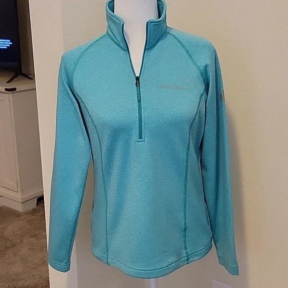 EDDIE BAUER WOMEN'S  FIRST ASCENT COLLECTION QUARTER NECK ZIP PULLOVER.....SMALL - Picture 2 of 12